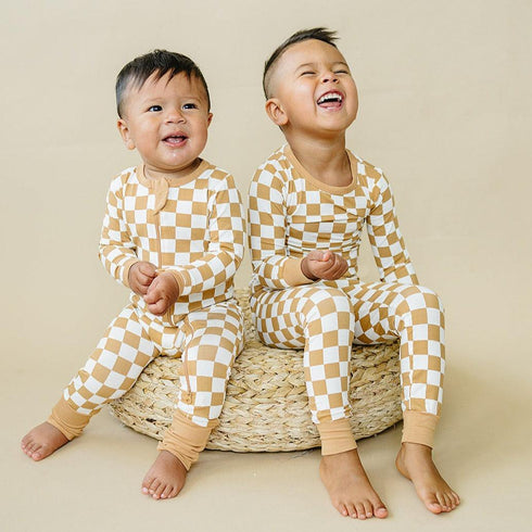 golden-coast-check-2pc-pajama-set Little Joy Co - Sophia's Style-2