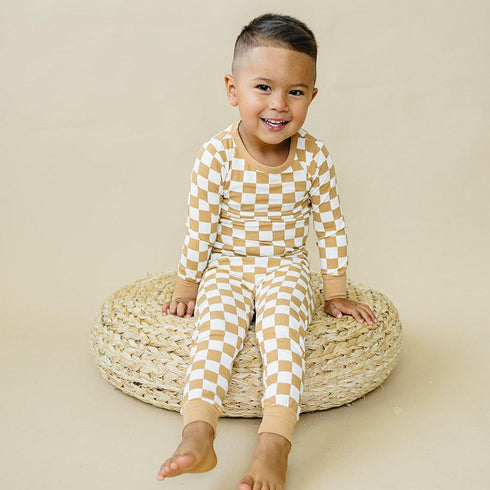 golden-coast-check-2pc-pajama-set Little Joy Co - Sophia's Style-4