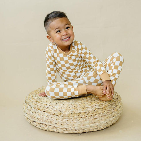 golden-coast-check-2pc-pajama-set Little Joy Co - Sophia's Style-6