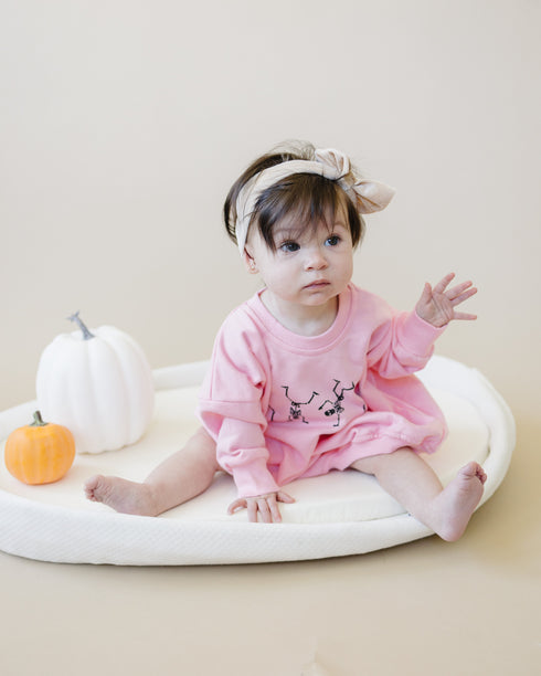 dancing-skeletons-sweatshirt-romper-pink- at Sophia's Style-3
