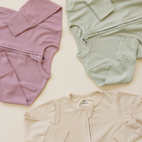 solid-ribbed-bamboo-zippy-romper-more-colors Little Joy Co - Sophia's Style-2