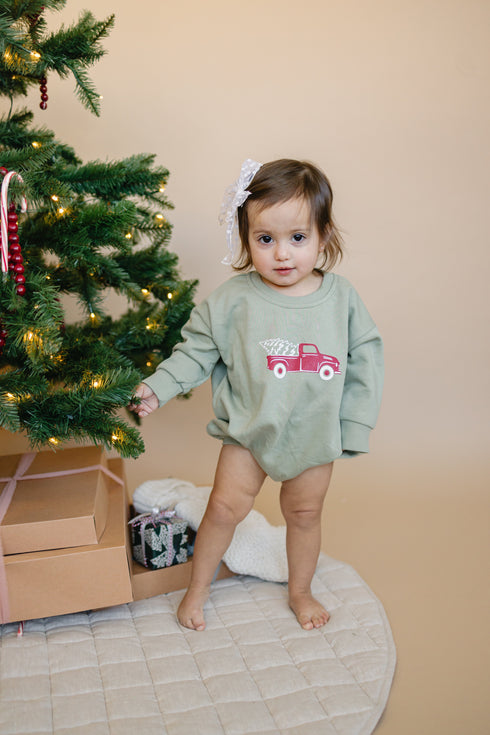 christmas-tree-truck-sweatshirt-romper Sophia's Style-3