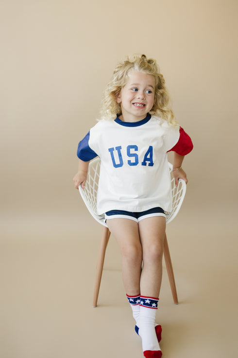 usa-colorblock-oversized-tee at Sophia's Style-10