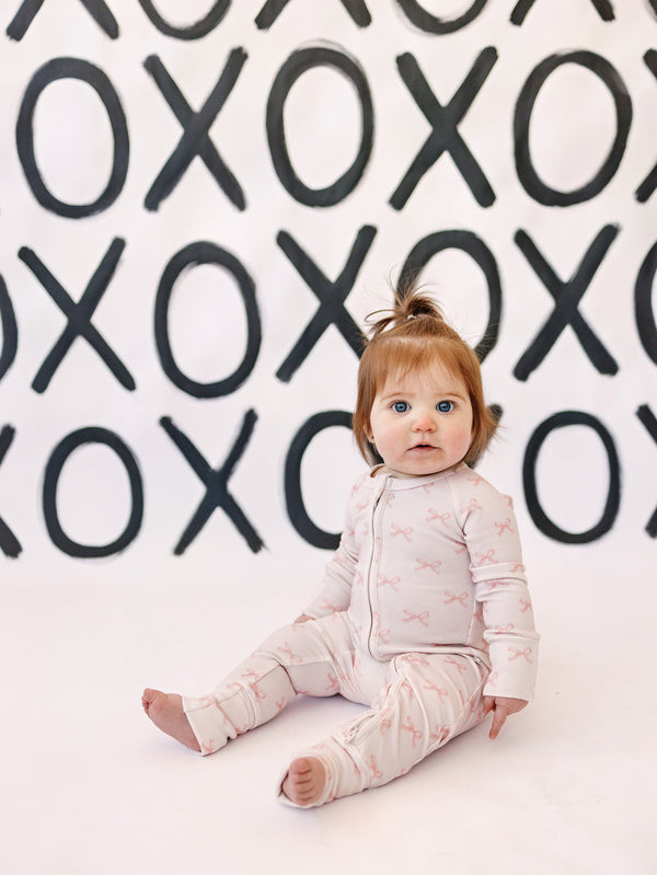 blushing-bows-ribbed-bamboo-zippy-romper Little Joy Co - Sophia's Style-1