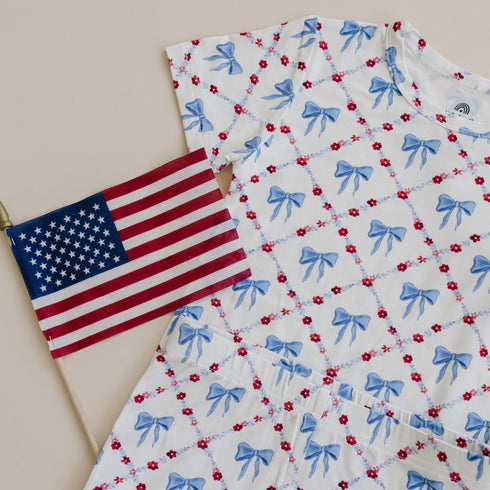 red-white-bows-2pc-bamboo-pajamas Little Joy Co - Sophia's Style-3