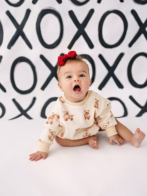 teddy-gram-sweatshirt-romper Little Joy Co - Sophia's Style-3