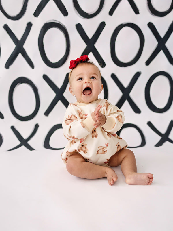 teddy-gram-sweatshirt-romper Little Joy Co - Sophia's Style-1
