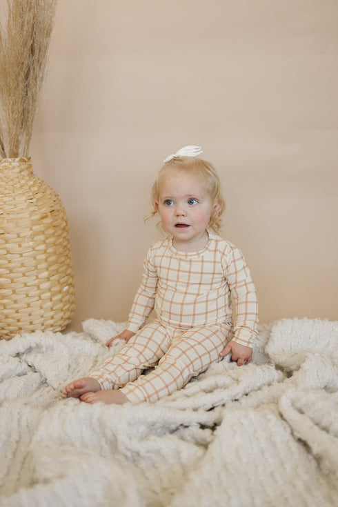 pumpkin-plaid-bamboo-baby-pajamas-2-piece-set Little Joy Co - Sophia's Style-3