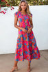 boho-floral-v-neck-ruffle-tiered-dress OhSoStyled at Sophia's Style-2