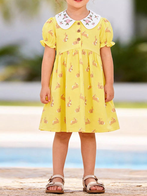 childrens-bunny-print-peter-pan-collar-dress-ohso-kids-sophias-style-2