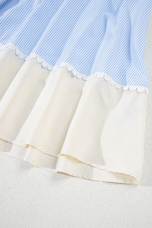 striped-patchwork-ric-rac-puff-sleeve-collared-mini-dress OhSoStyled at Sophia's Style-12