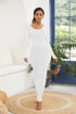 round-neck-long-sleeve-maxi-wrap-dress Sophia's Trends - Sophia's Style-White-S