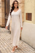 striped-v-neck-maxi-dress Sophia's Trends - Sophia's Style-Cream-S