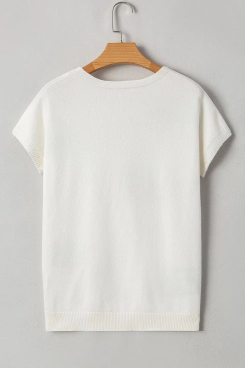 bow-pattern-knit-short-sleeve-sweater-Sophia's Style-7