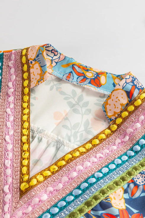 printed-notched-flounce-sleeve-mini-dress OhSoStyled at Sophia's Style-8