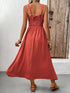 v-neck-wide-strap-midi-cami-dress OhSoStyled - Sophia's Style in Orange-Red-2