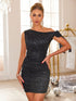 glitter-tied-one-shoulder-mini-dress OhSoStyled - Sophia's Style in Black-4