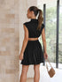 cutout-ruched-mock-neck-mini-dress OhSoStyled - Sophia's Style-2