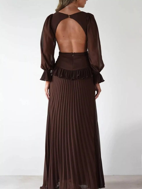 backless-pleated-long-sleeve-maxi-dress-OhSoStyled-Sophia's-Style-23