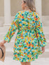 plus-size-printed-surplice-long-sleeve-mini-dress OhSoStyled - Sophia's Style-2