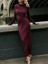 ruched-long-sleeve-bodycon-maxi-dress-OhSoStyled-Sophia's-Style-1