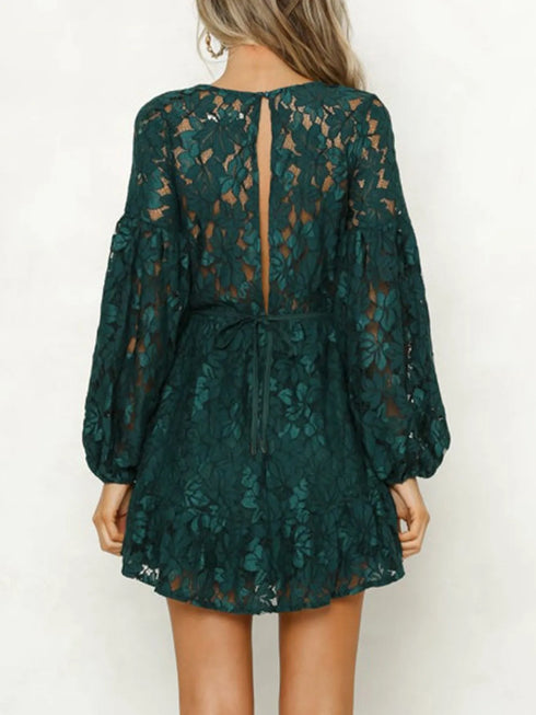 lace-v-neck-long-sleeve-mini-dress-OhSoStyled-Sophia's-Style-4