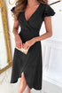 surplice-ruffled-cap-sleeve-zip-back-dress OhSoStyled - Sophia's Style in Black-12