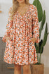 smocked-printed-v-neck-long-sleeve-dress OhSoStyled - Sophia's Style-4