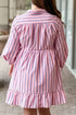 striped-collared-neck-long-sleeve-mini-shirt-dress OhSoStyled - Sophia's Style-2