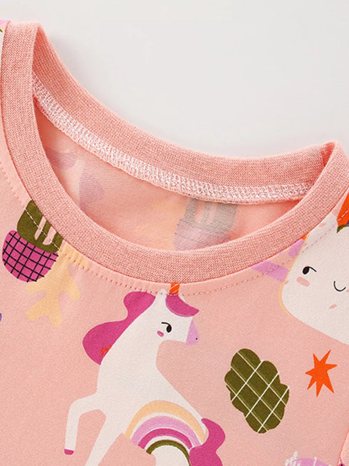 childrens-unicorn-print-casual-short-sleeve-dress-ohso-kids-sophias-style-2