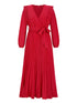 pleated-surplice-tie-waist-maxi-dress Sophia's Trends - Sophia's Style--