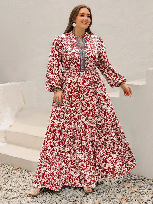 plus-size-floral-print-long-sleeve-maxi-dress-OhSoStyled-Sophia's-Style-6