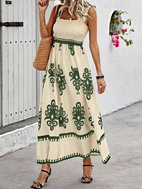 smocked-printed-wide-strap-maxi-dress OhSoStyled - Sophia's Style in Tan-11