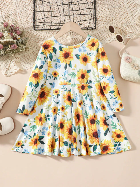 kids-sunflower-print-round-neck-long-sleeve-dress-ohso-kids-sophias-style-3