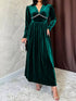 velvet-v-neck-long-sleeve-maxi-dress-Sophia's Style-2