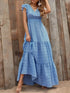 printed-v-neck-ruffled-cap-sleeve-maxi-dress OhSoStyled - Sophia's Style in Sky Blue-1