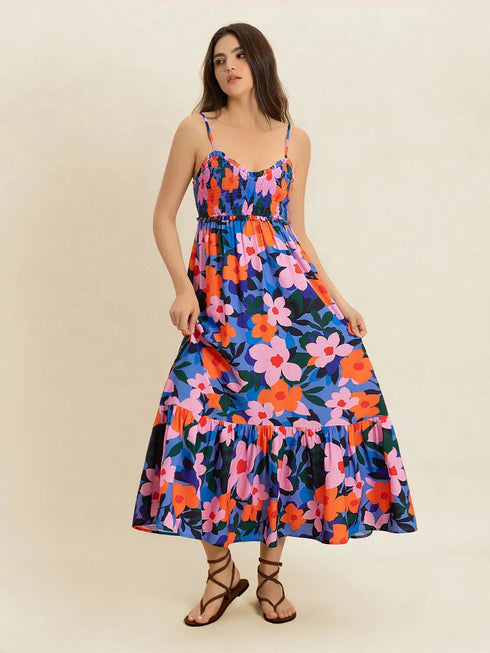 smocked-back-ruffled-hem-printed-cami-dress OhSoStyled at Sophia's Style-2