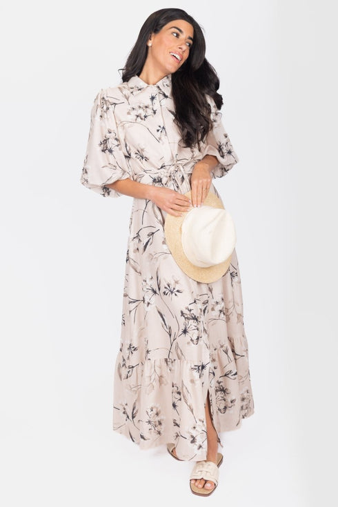 alice-dress-short-sleeve-beige Yakira Bella Sophia's Style-womens-sizes-M-3