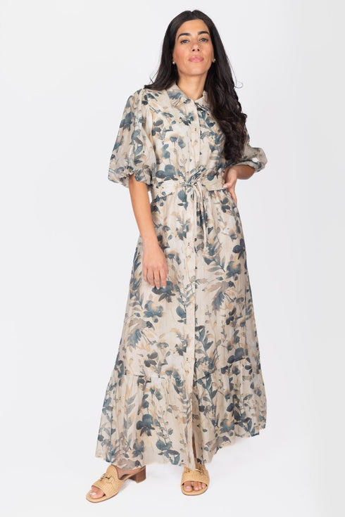 alice-dress-short-sleeve-beige-navy Yakira Bella Sophia's Style-womens-sizes-M-3