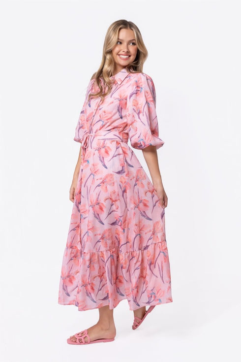 alice-dress-short-sleeve-peach-flower-yakira-bella-sophias-style-2