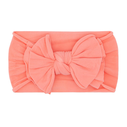 fab-bow-lous®-coral Baby Bling Bows clips headbands - Sophia's Style-