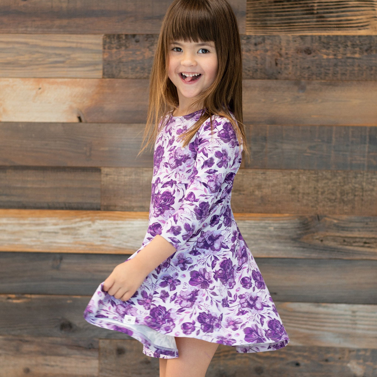 This Must Be Love Swirly Girl Bamboo Baby Dress main image 0