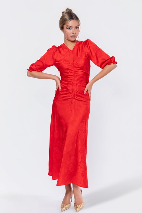audrey-dress-short-sleeve-red-solid-yakira-bella-sophias-styleDress-1