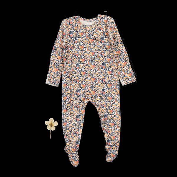 the-printed-snap-romper-autumn-floral Lovely Littles - Sophia's StyleFront Snap Romper-1