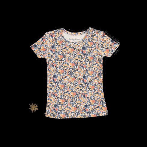 the-printed-short-sleeve-tee-autumn-floral Lovely Littles - Sophia's StyleShort Sleeve Tee-1
