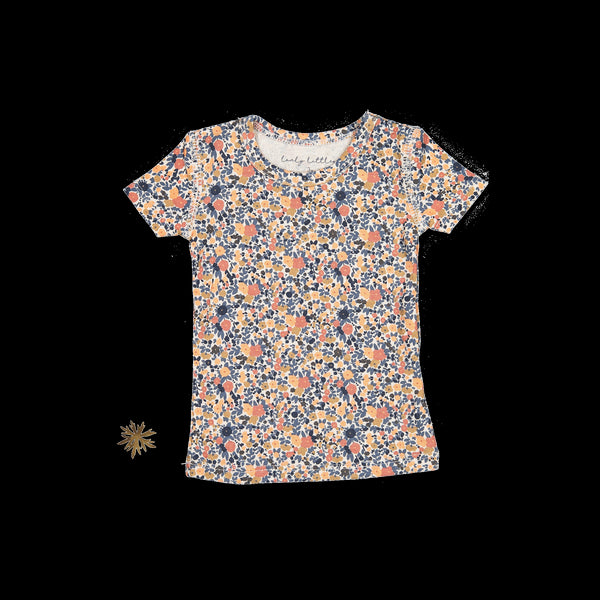 the-printed-short-sleeve-tee-autumn-floral Lovely Littles - Sophia's StyleShort Sleeve Tee-1