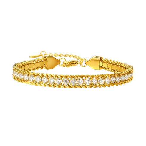 amelia-sparkle-stack-adjustable-cz-chain-bracelet-Sophia's Style-5