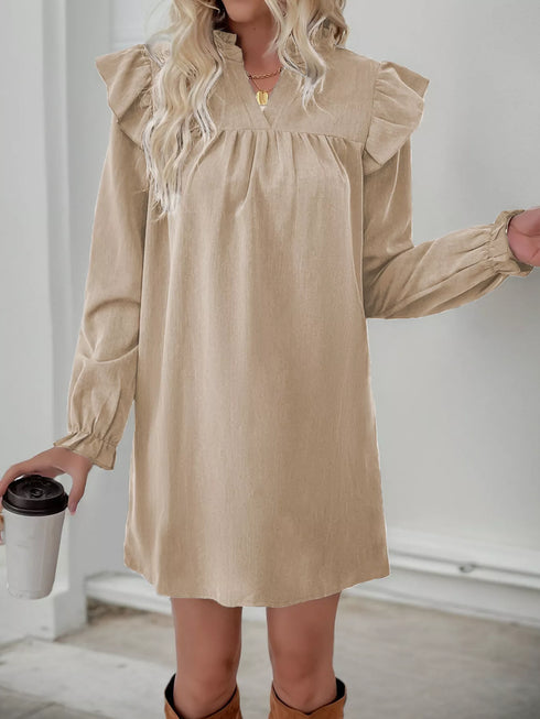 ruffled-notched-long-sleeve-dress-OhSoStyled-Sophia's-Style-5