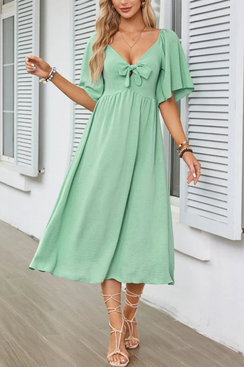 smocked-tie-front-flutter-sleeve-midi-dress OhSoStyled at Sophia's Style-19
