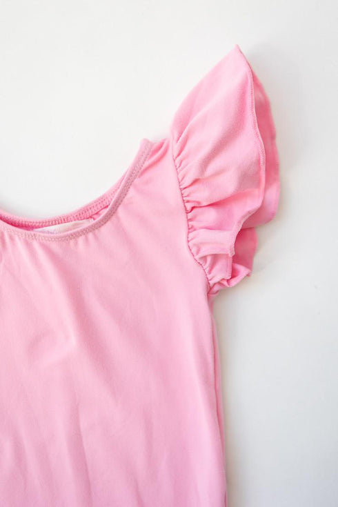 bubblegum-pink-s-s-flutter-sleeve-leotard Mila & Rose - Sophia's Style--3T--4